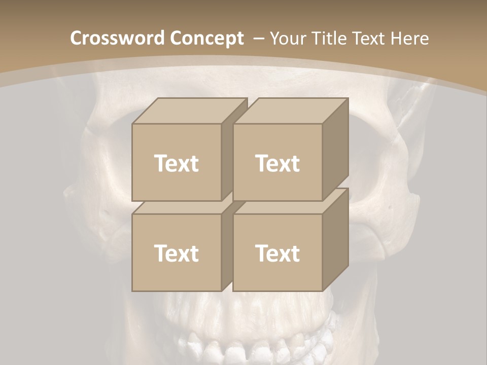 Skeleton Gothic Human PowerPoint Template