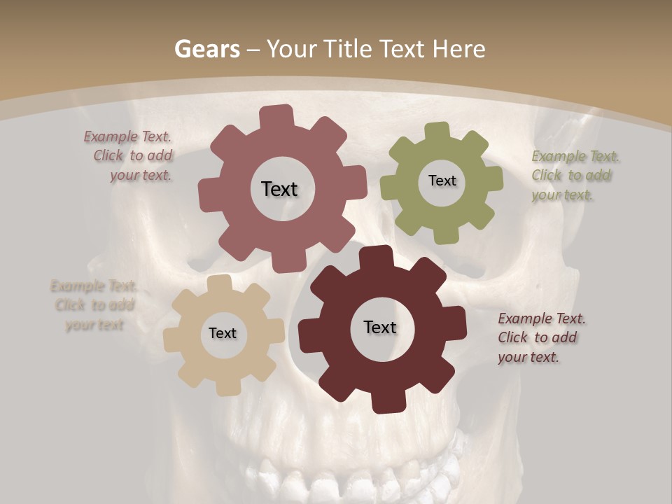 Skeleton Gothic Human PowerPoint Template