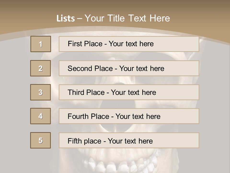 Skeleton Gothic Human PowerPoint Template