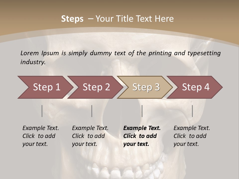Skeleton Gothic Human PowerPoint Template