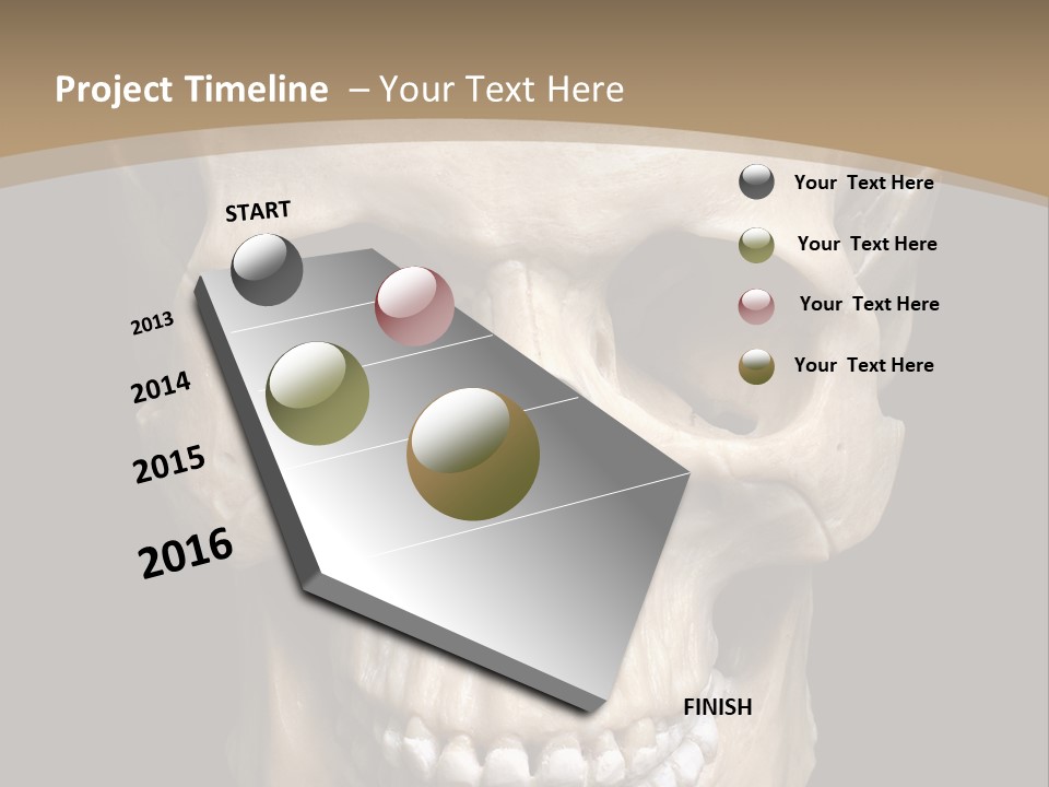 Skeleton Gothic Human PowerPoint Template
