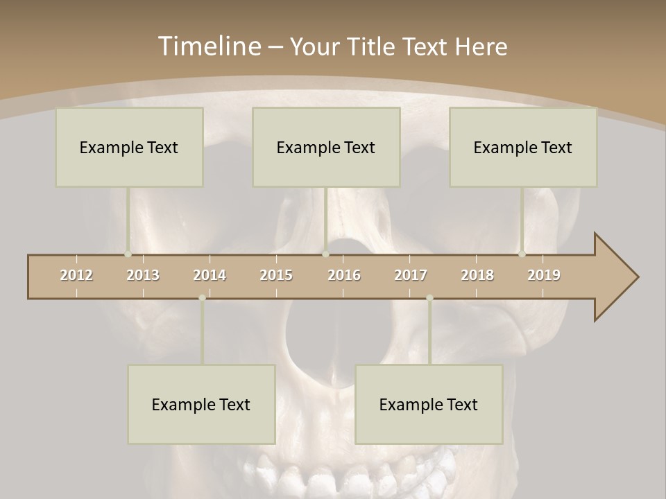 Skeleton Gothic Human PowerPoint Template
