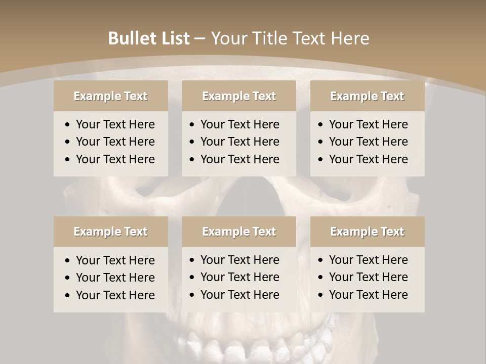 Skeleton Gothic Human PowerPoint Template