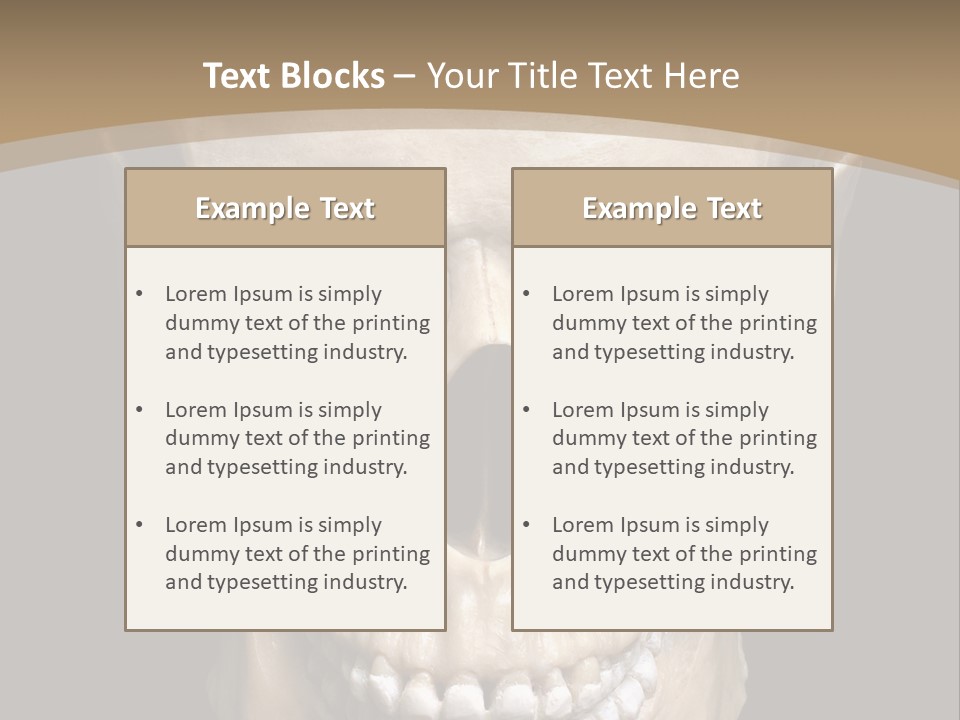 Skeleton Gothic Human PowerPoint Template