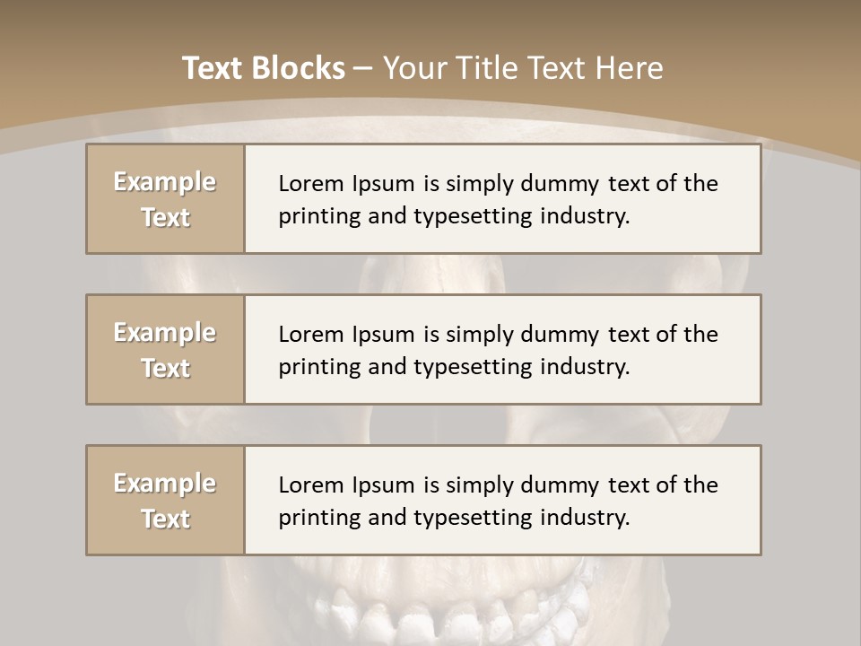 Skeleton Gothic Human PowerPoint Template