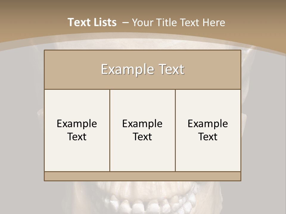 Skeleton Gothic Human PowerPoint Template