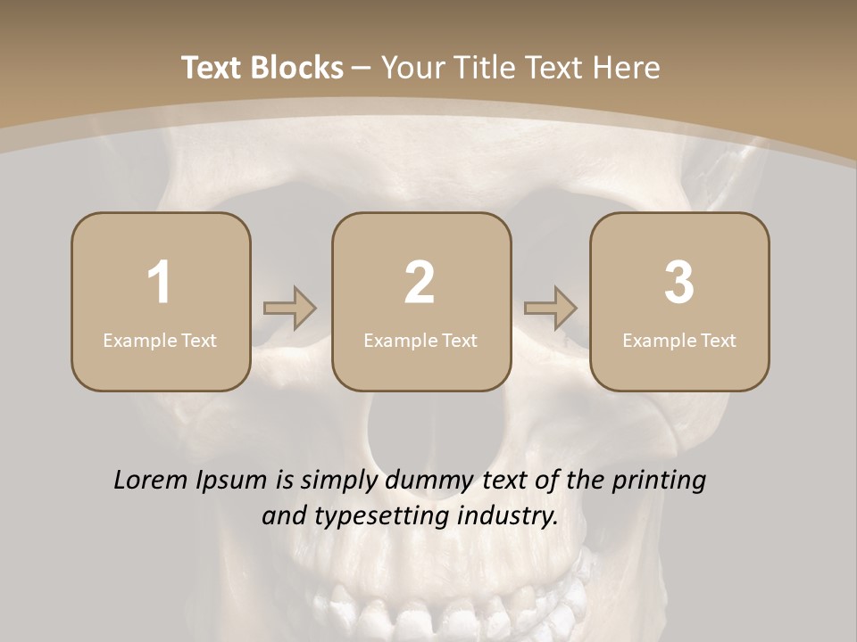 Skeleton Gothic Human PowerPoint Template