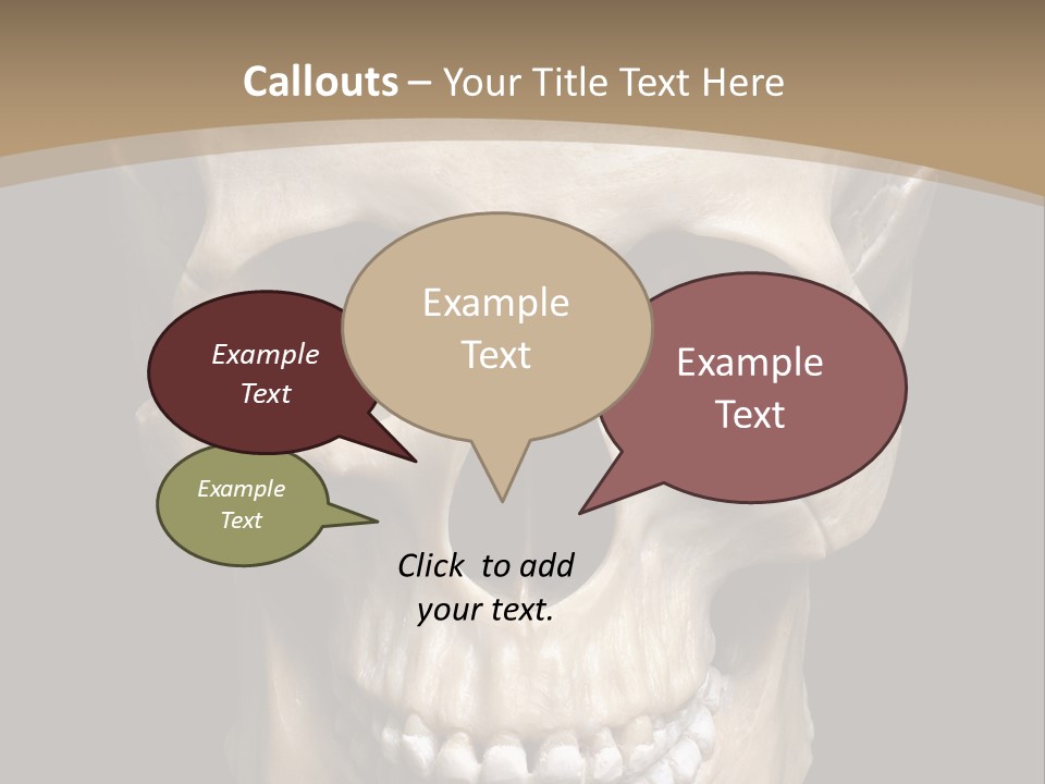 Skeleton Gothic Human PowerPoint Template