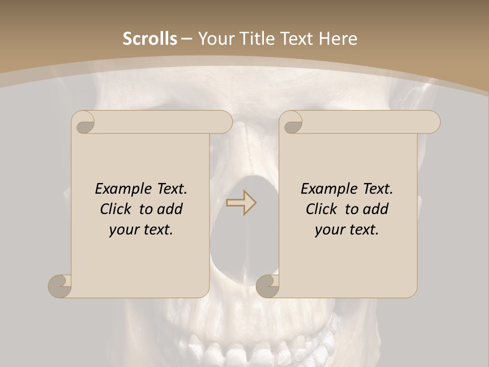 Skeleton Gothic Human PowerPoint Template