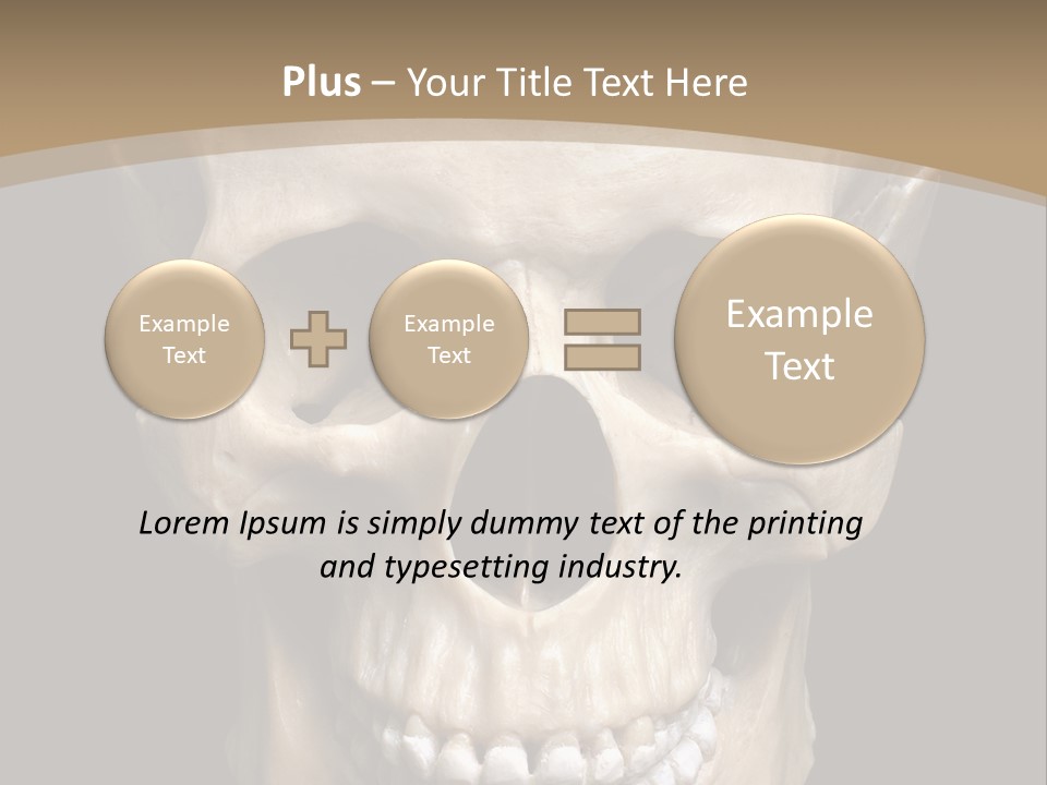 Skeleton Gothic Human PowerPoint Template