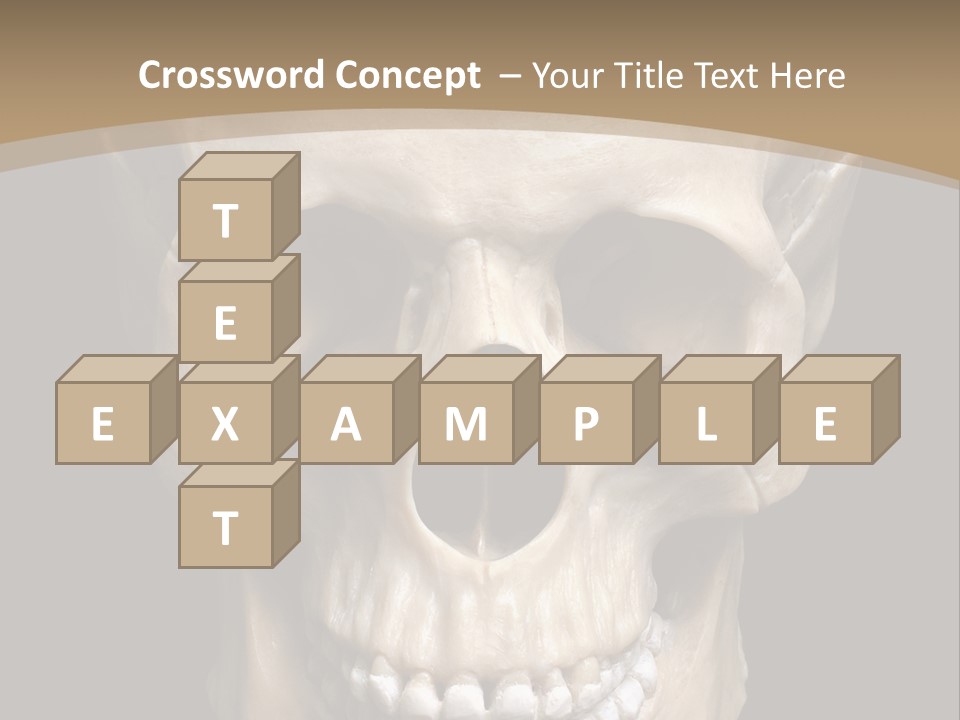 Skeleton Gothic Human PowerPoint Template