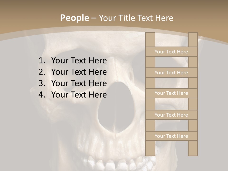 Skeleton Gothic Human PowerPoint Template