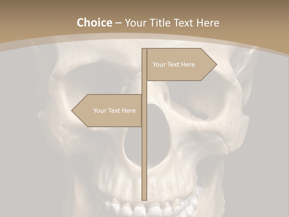 Skeleton Gothic Human PowerPoint Template
