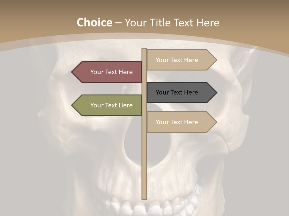 Skeleton Gothic Human PowerPoint Template