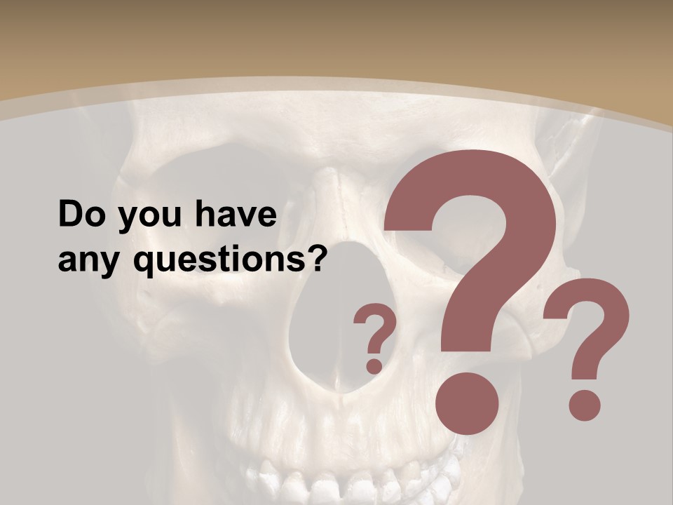 Skeleton Gothic Human PowerPoint Template