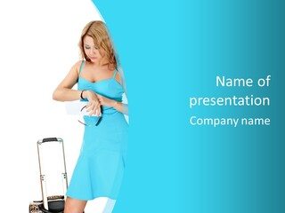 Girl  Travel PowerPoint Template