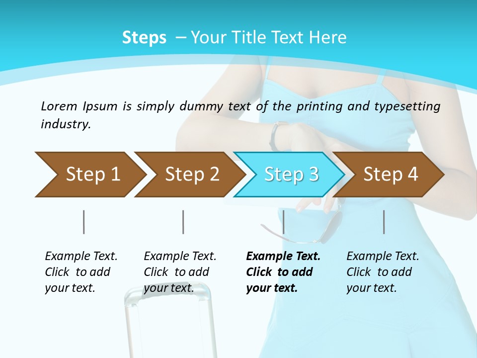 Girl  Travel PowerPoint Template