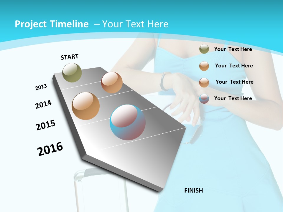 Girl  Travel PowerPoint Template