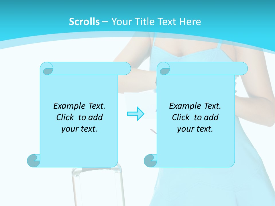 Girl  Travel PowerPoint Template