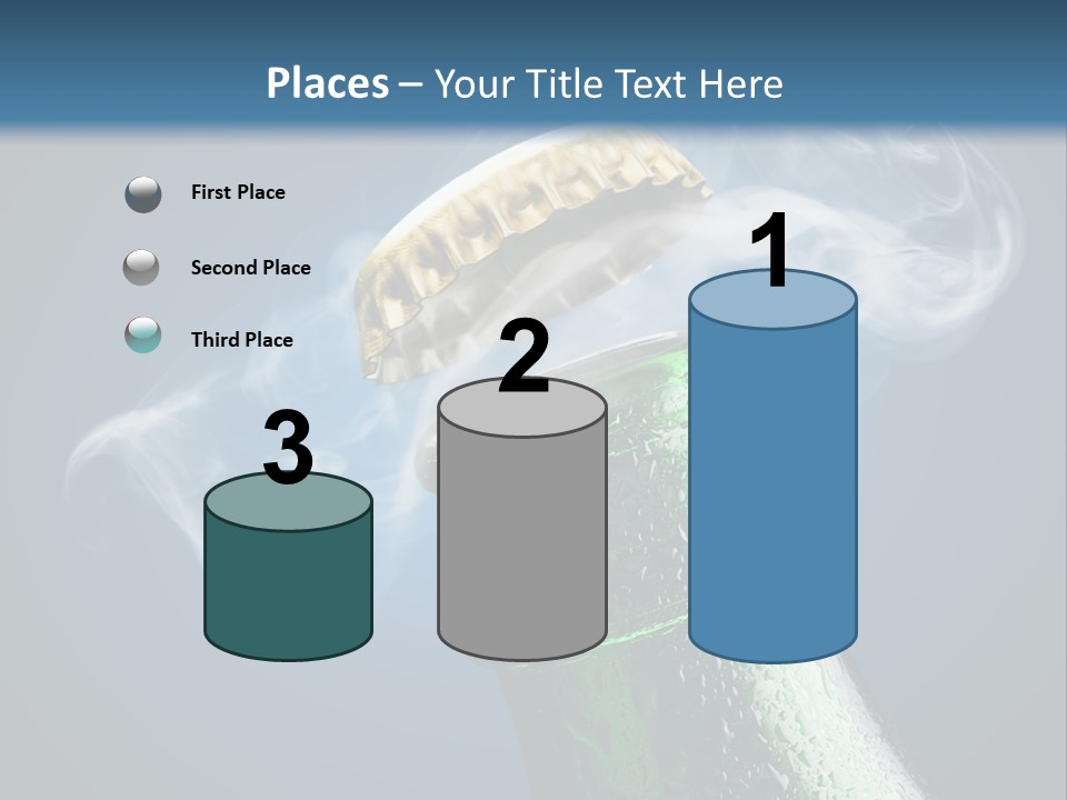 Drop Green Lager PowerPoint Template