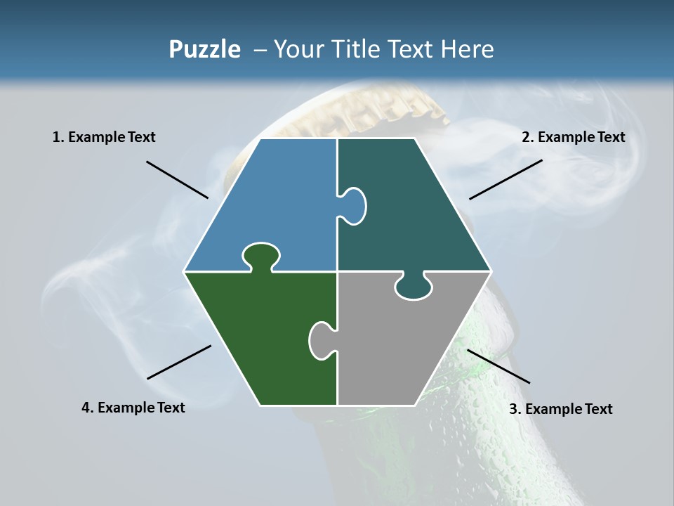 Drop Green Lager PowerPoint Template