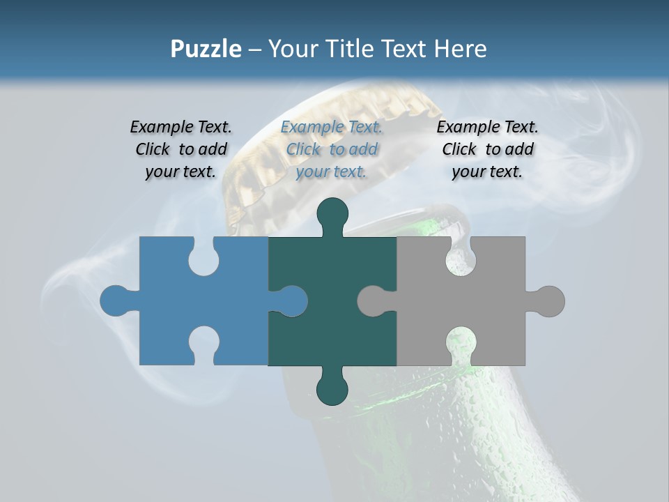 Drop Green Lager PowerPoint Template