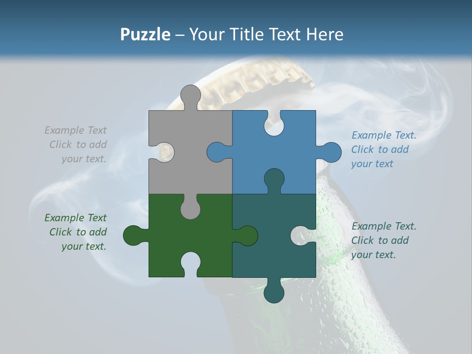 Drop Green Lager PowerPoint Template