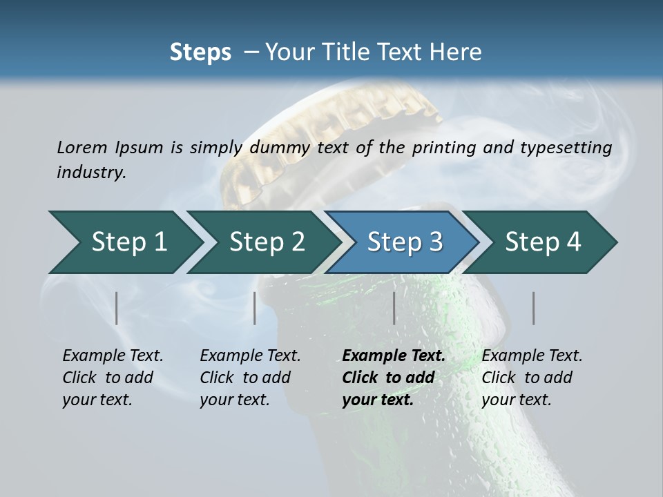 Drop Green Lager PowerPoint Template