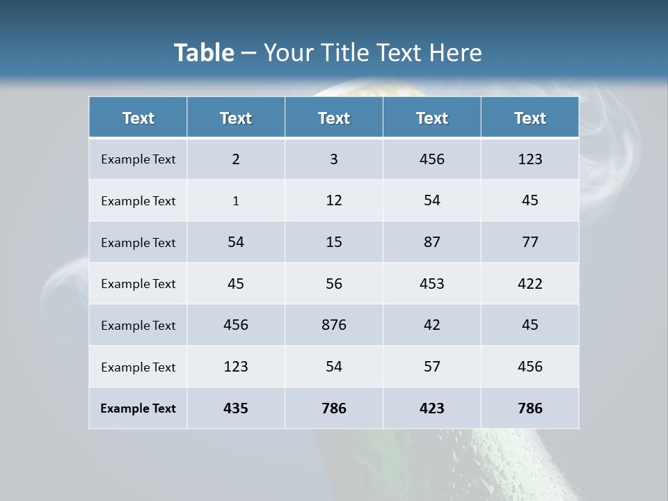 Drop Green Lager PowerPoint Template