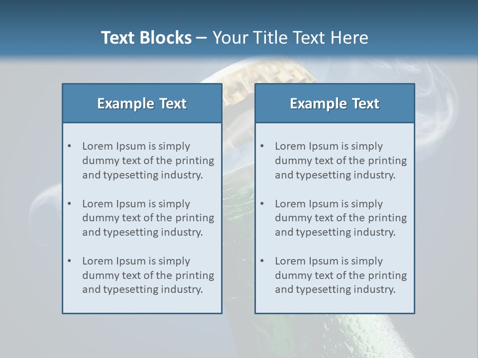 Drop Green Lager PowerPoint Template