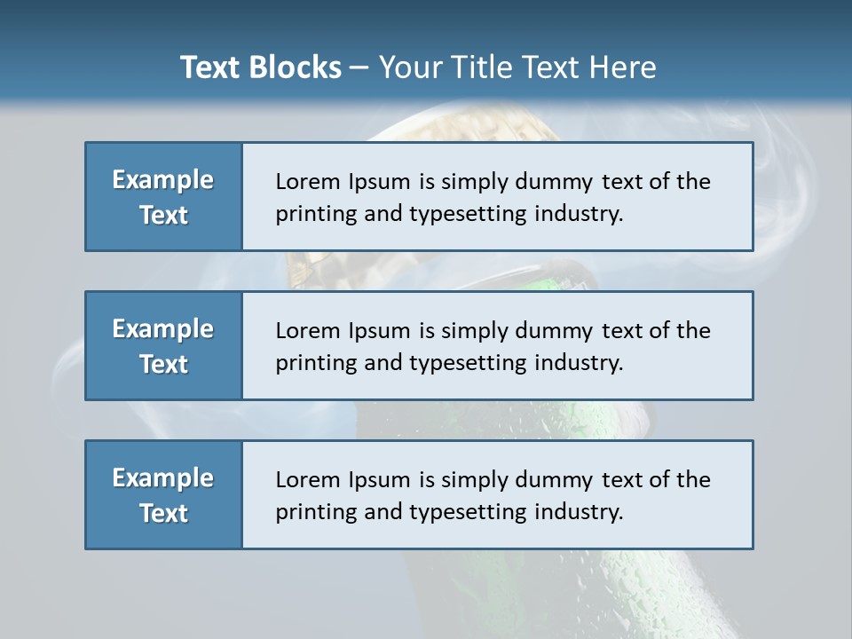 Drop Green Lager PowerPoint Template