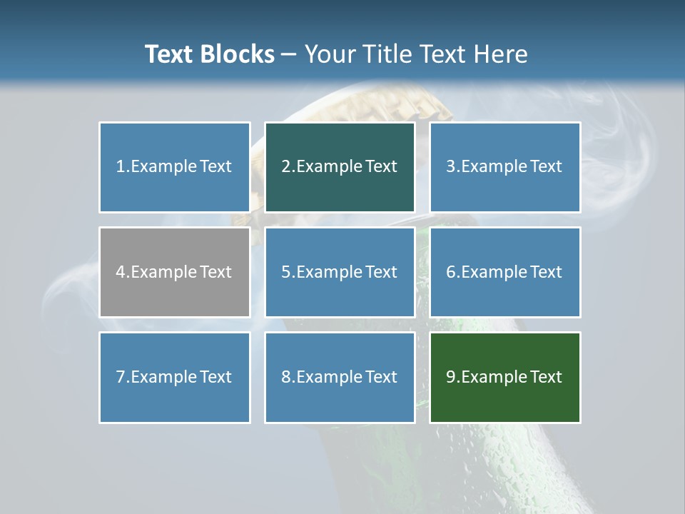 Drop Green Lager PowerPoint Template