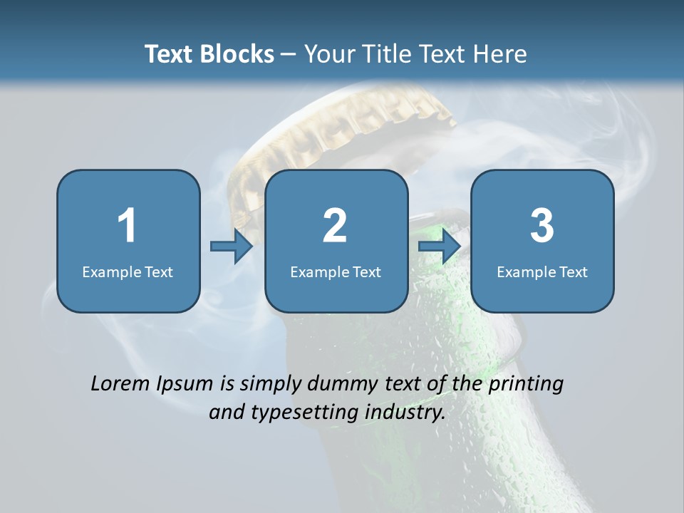 Drop Green Lager PowerPoint Template