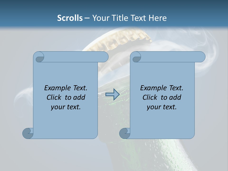 Drop Green Lager PowerPoint Template