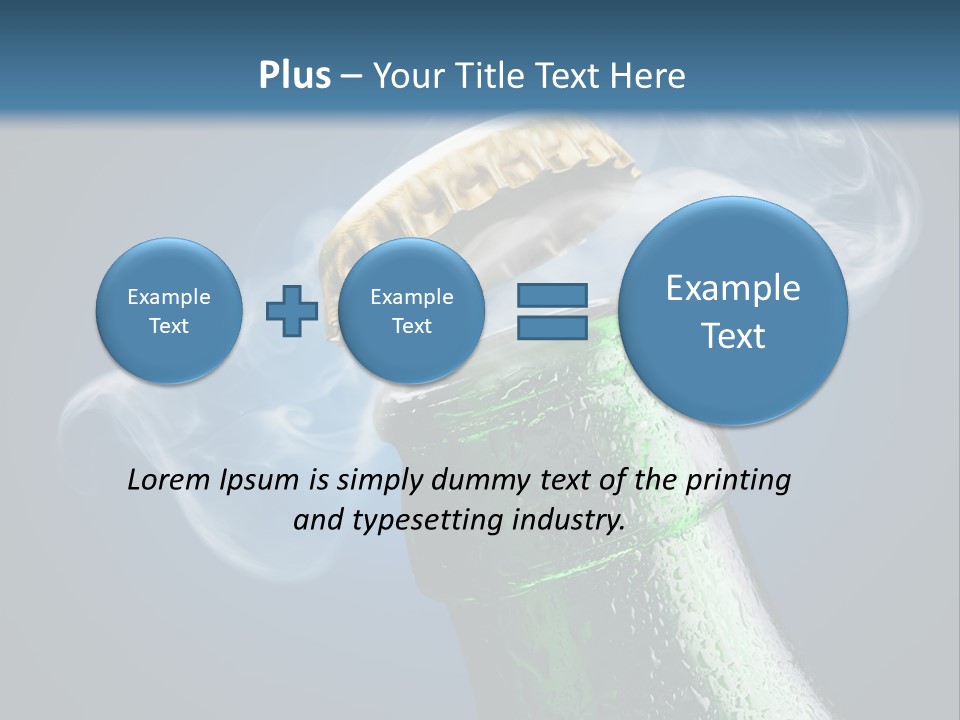 Drop Green Lager PowerPoint Template