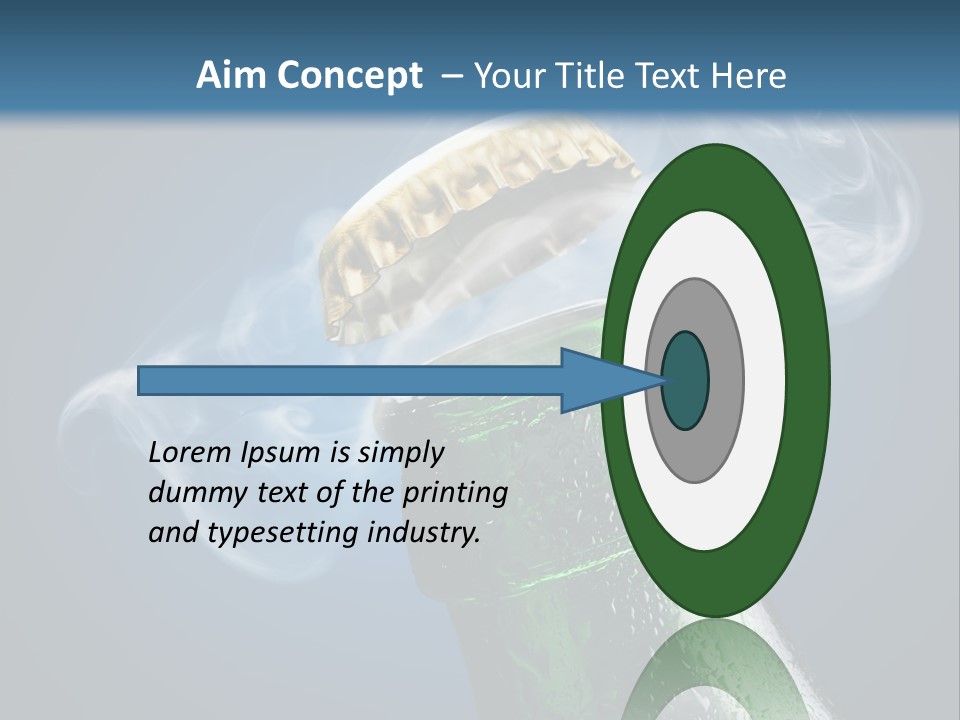 Drop Green Lager PowerPoint Template