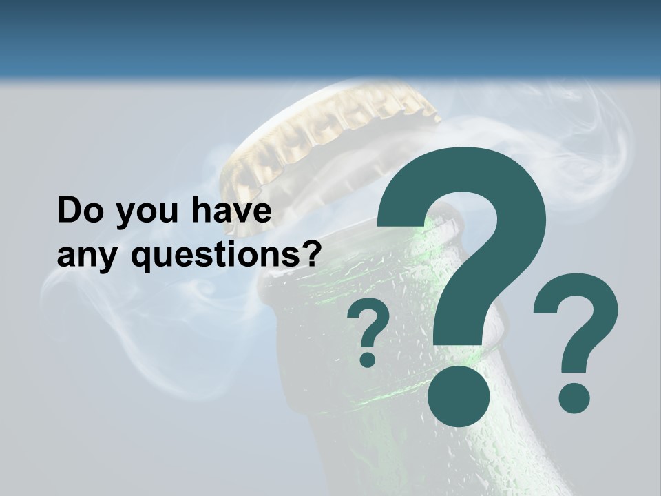 Drop Green Lager PowerPoint Template