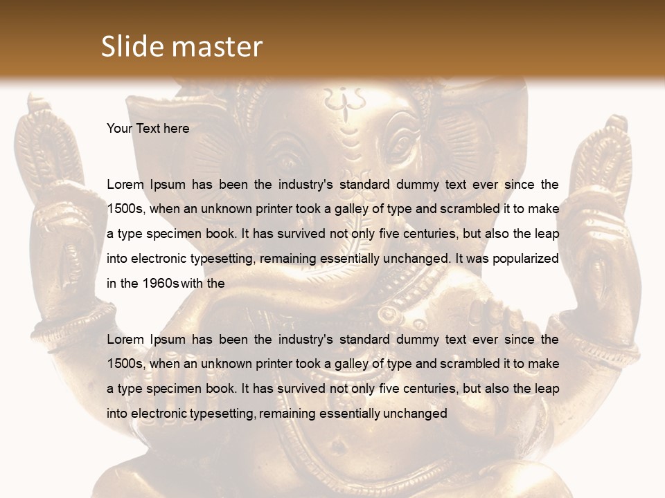 Culture Hands Sculpture PowerPoint Template