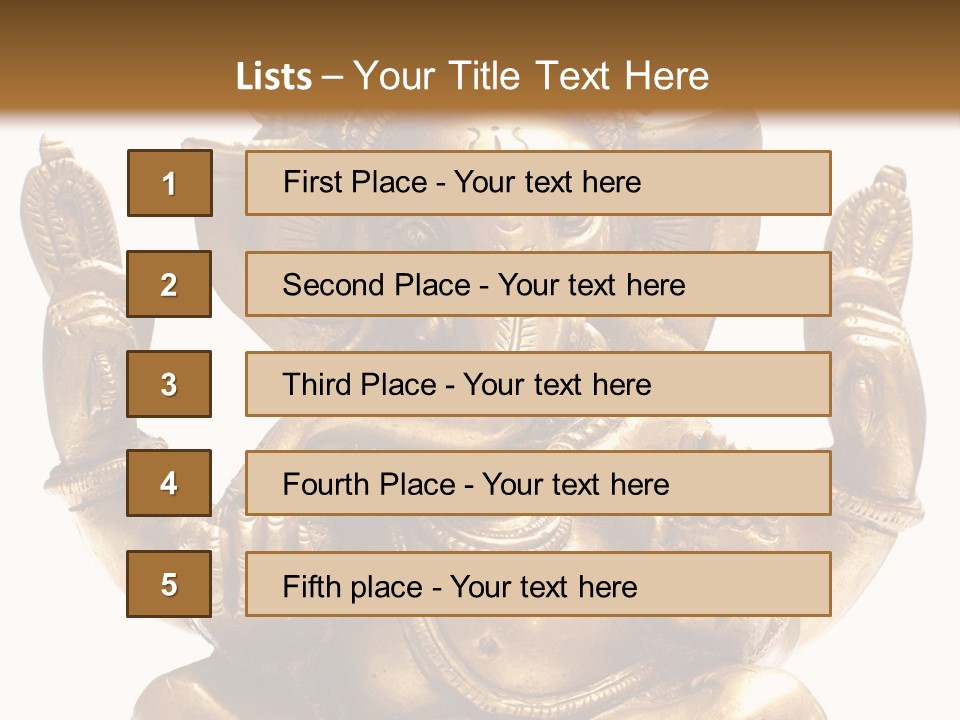 Culture Hands Sculpture PowerPoint Template