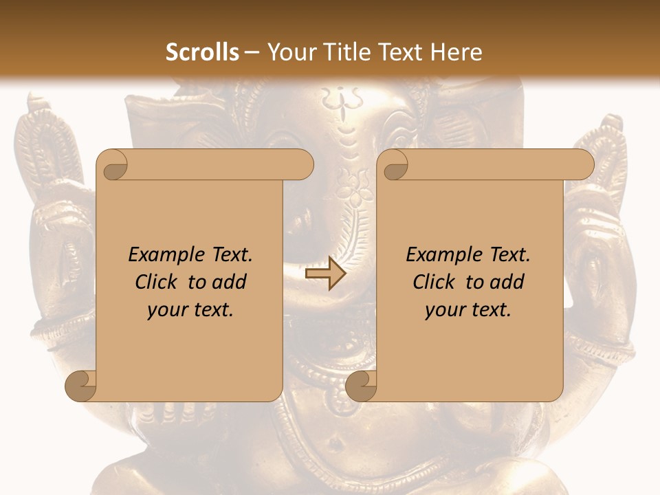 Culture Hands Sculpture PowerPoint Template