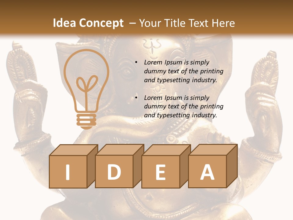 Culture Hands Sculpture PowerPoint Template