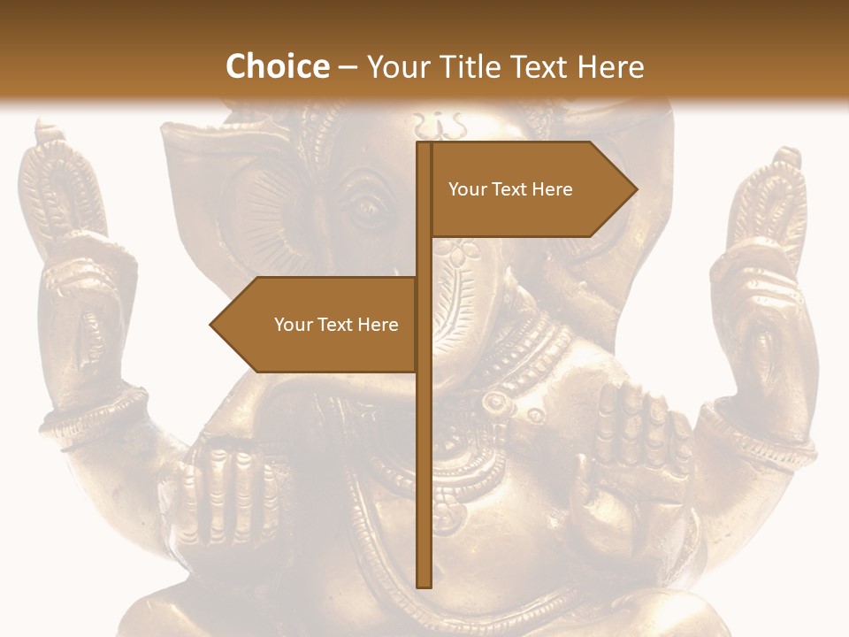 Culture Hands Sculpture PowerPoint Template