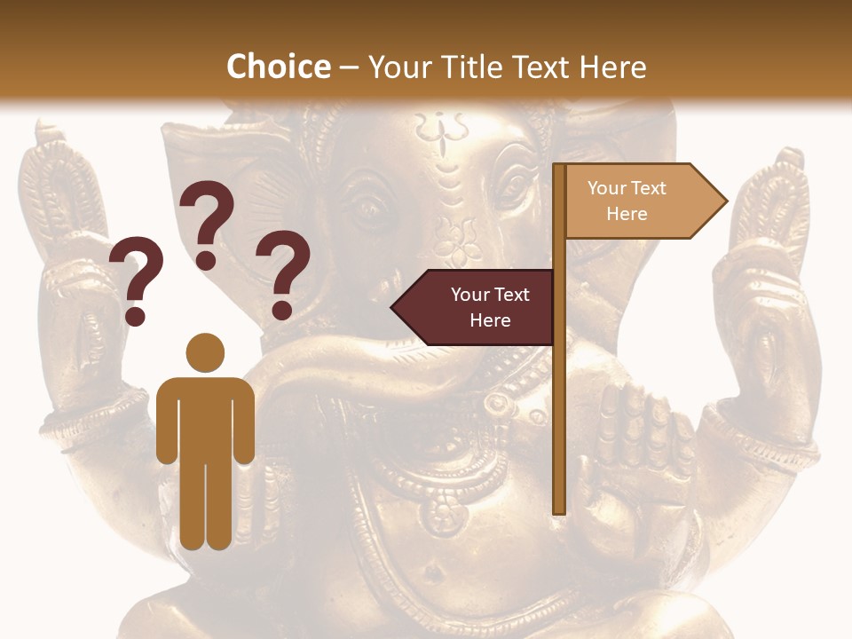 Culture Hands Sculpture PowerPoint Template