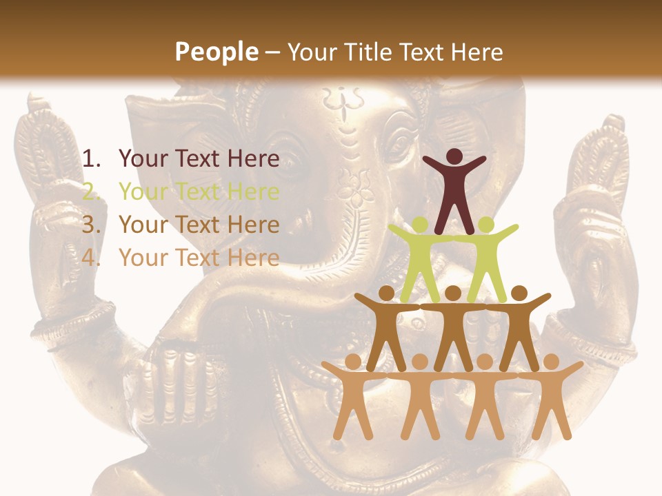 Culture Hands Sculpture PowerPoint Template