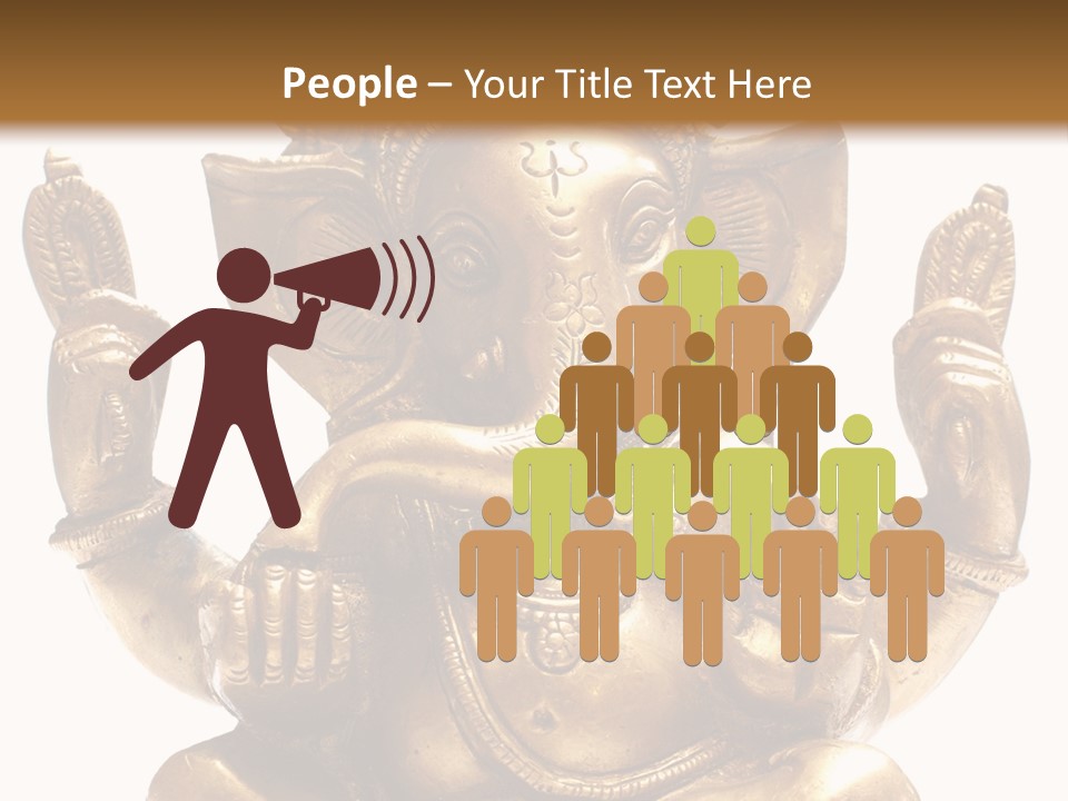 Culture Hands Sculpture PowerPoint Template