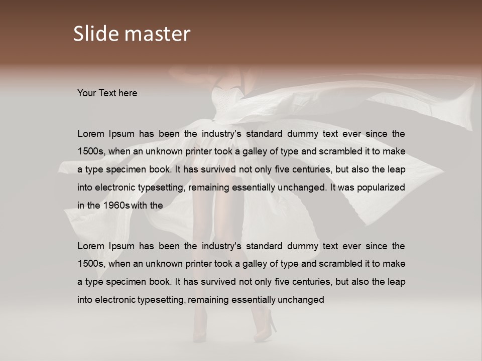 Teen Vogue Standing PowerPoint Template