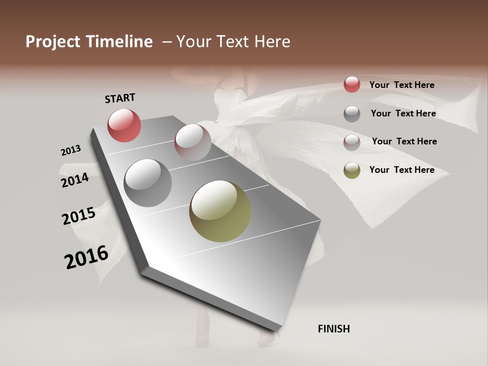 Teen Vogue Standing PowerPoint Template
