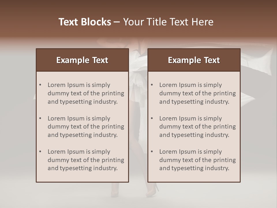 Teen Vogue Standing PowerPoint Template