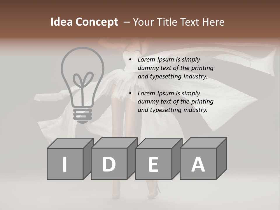 Teen Vogue Standing PowerPoint Template