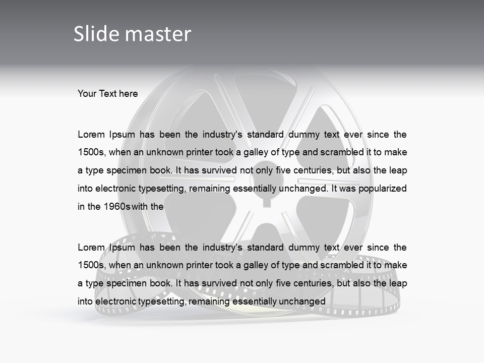 Spool Render Reel PowerPoint Template